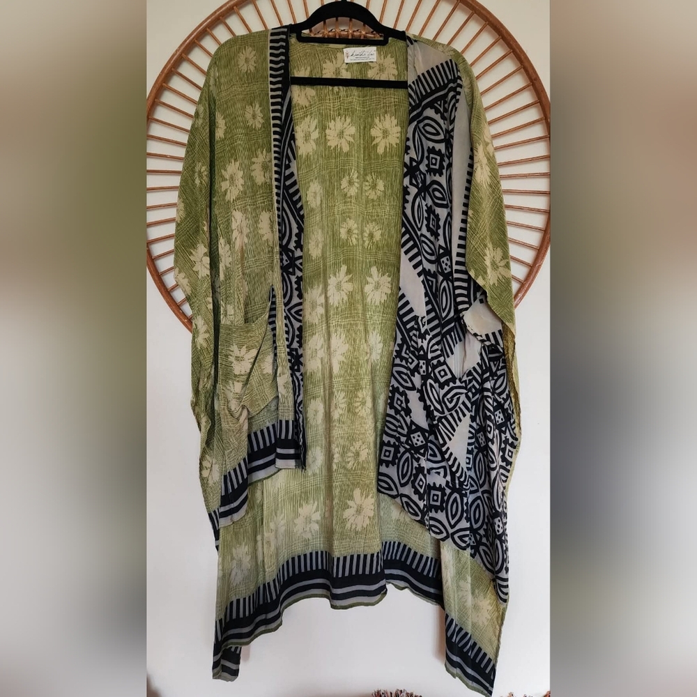 Kantha Bae Open Silk Kimono